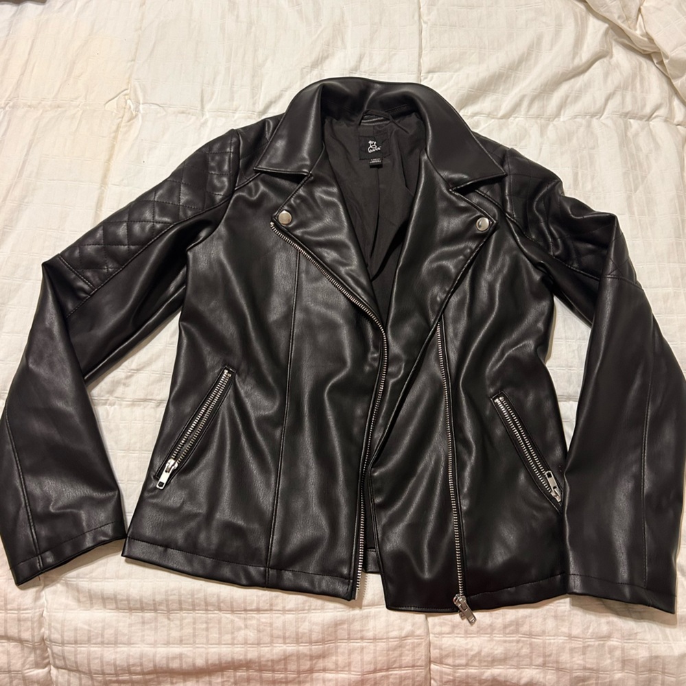 Art Class Women's Black Leather Jacket